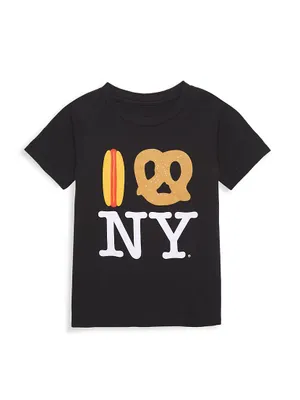 Little Kid's & Hot Dog Pretzel NY T-Shirt