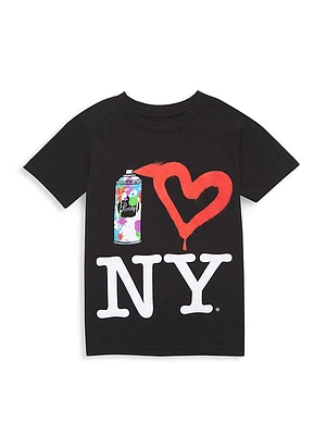 Little Kid's & Kid's Spray Paint NY T-Shirt
