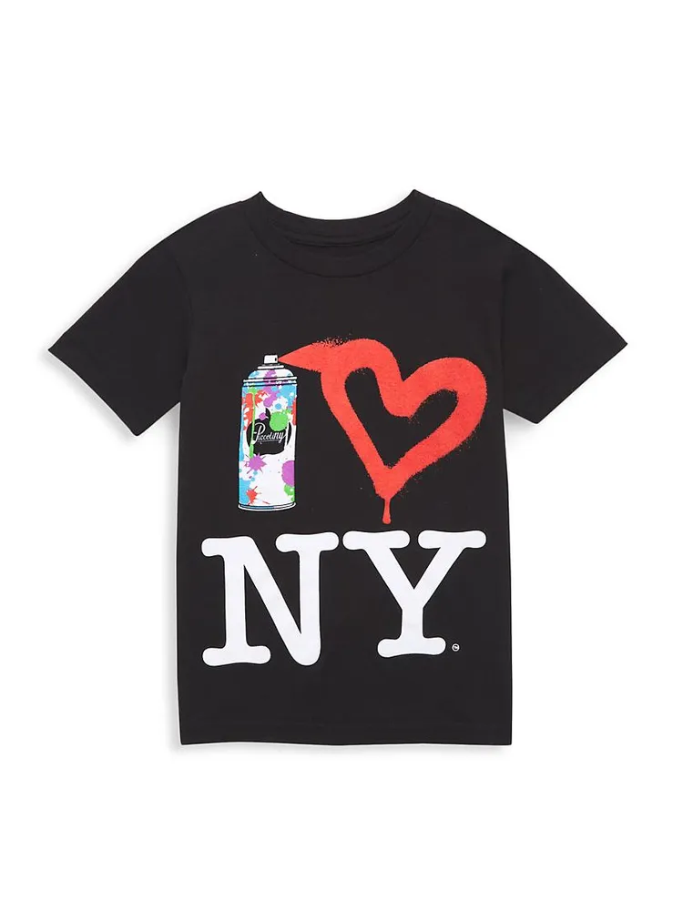 Little Kid's & Spray Paint NY T-Shirt