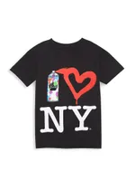 Little Kid's & Spray Paint NY T-Shirt