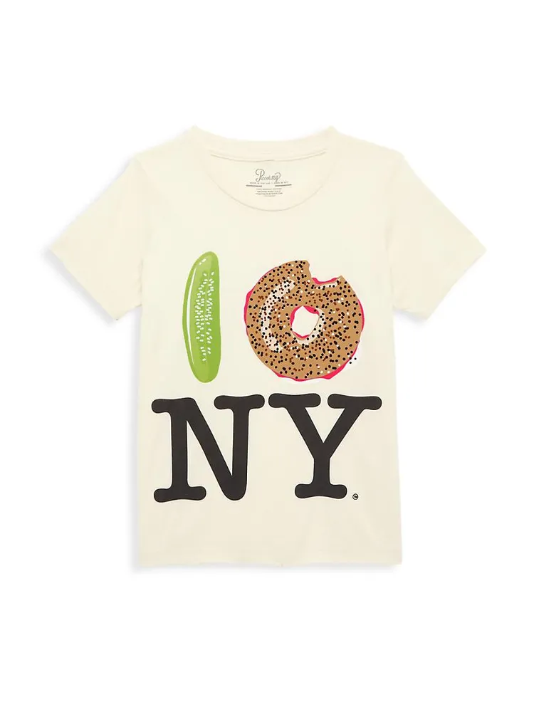 Little Kid's & Pickle Bagel NY T-Shirt