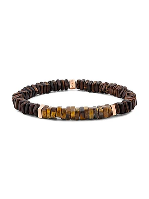 Legno Wood, Rose Goldtone & Sterling Silver Bracelet