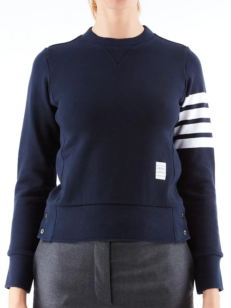 Slim Cotton Crewneck Sweatshirt