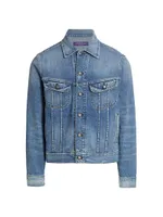 Slim-Fit Denim Trucker Jacket