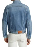 Slim-Fit Denim Trucker Jacket