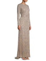 Sequin Column Gown