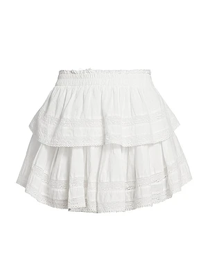 Tiered Ruffle Mini Skirt