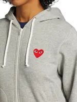 Heart Back Zip Hoodie