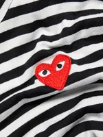 Striped Red Heart Long-Sleeve Shirt