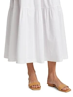 Sea Tiered Midi-Skirt