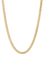 Classic Chain 18K Yellow Gold Curb Link Necklace