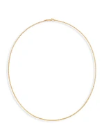 Classic Chain 18K Yellow Gold Curb Link Necklace