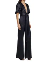 Eden Tie-Waist Wide-Leg Jumpsuit