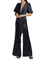 Eden Tie-Waist Wide-Leg Jumpsuit