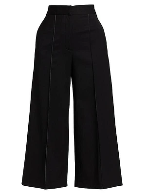 Stretch-Wool Suiting Culottes