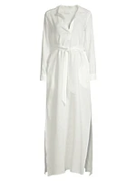 Linen Maxi Shirtdress