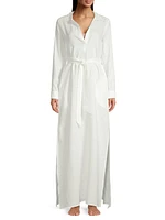 Linen Maxi Shirtdress