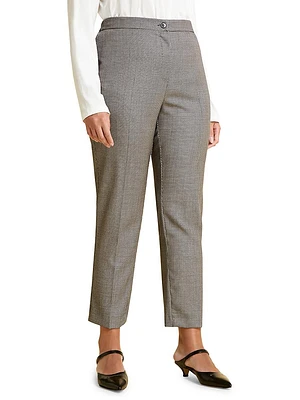 Virgin Wool-Blend Pants