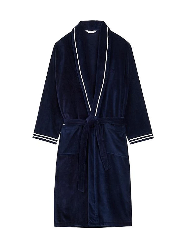 Estaq Striped Cotton Bath Robe