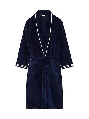 Estaq Striped Cotton Bath Robe