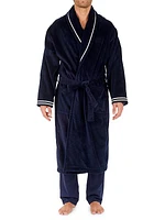 Estaq Striped Cotton Bath Robe