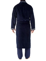 Estaq Striped Cotton Bath Robe