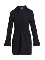 McKenna Knot-Front Shirtdress