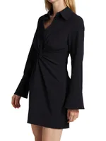 McKenna Knot-Front Shirtdress