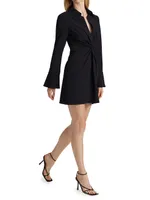 McKenna Knot-Front Shirtdress