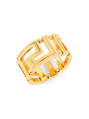 Greca Goldtone Ring