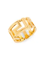 Greca Goldtone Ring