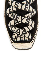 Gaia Logo Canvas Platform Espadrilles