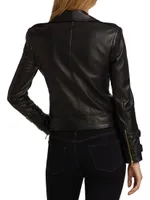 Billie Belted Leather Jacket