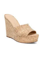 Dali Cork Platform Wedge Mules