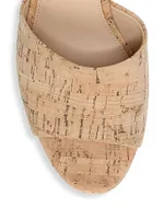 Dali Cork Platform Wedge Mules