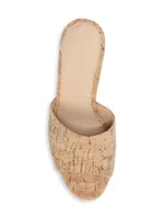 Dali Cork Platform Wedge Mules