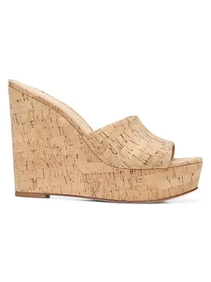 Dali Cork Platform Wedge Mules