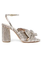 Camellia Knotted Metallic Sandals