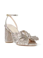 Camellia Knotted Metallic Sandals