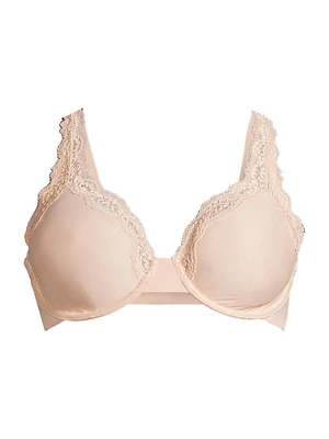 Softly Styled Lace-Trim Underwire Bra