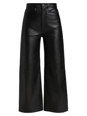 Lightweight Leather Culottes