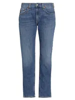 Dre Low-Rise Slim Boyfriend Jeans