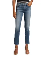 Mari High-Rise Stretch Straight-Leg Jeans