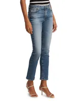 Mari High-Rise Stretch Straight-Leg Jeans