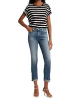 Mari High-Rise Stretch Straight-Leg Jeans