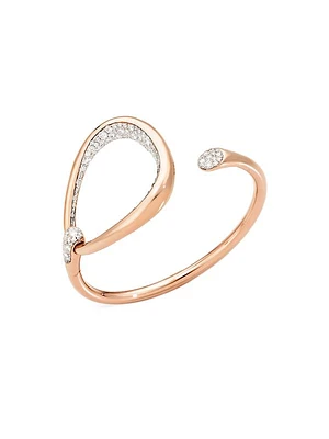 Fantina 18K Rose Gold & Diamond Cuff Bracelet