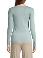 Soft Touch Crewneck Long-Sleeve Top