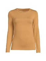 Soft Touch Crewneck Long-Sleeve Top