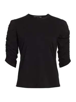 Waldorf Ruched-Sleeve T-Shirt