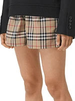 Audrey Check Shorts